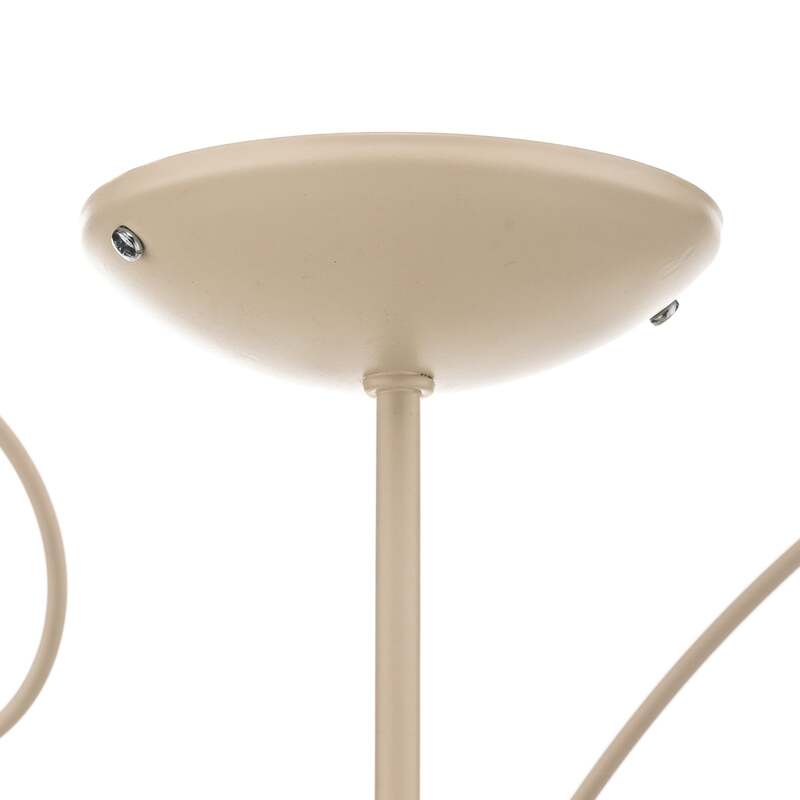 Deckenlampe BUTTERFLY LED 3-flammig dimmbar creme grün rosé Ø 64 cm Edelstahl - 5907565962871
