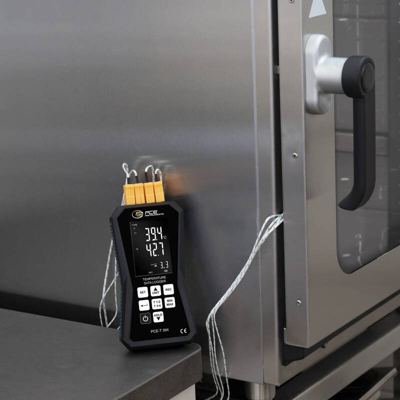 PCE Instruments 4-Kanal-Thermometer PCE-T 394 -200 bis 1370 °C 32.000 Datensätze - 4250348732361