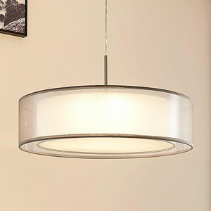 B-Ware Lindby Stoffpendelleuchte Pendelleuchte Lampe Leuchte Amon mit dimmbaren LEDs gr