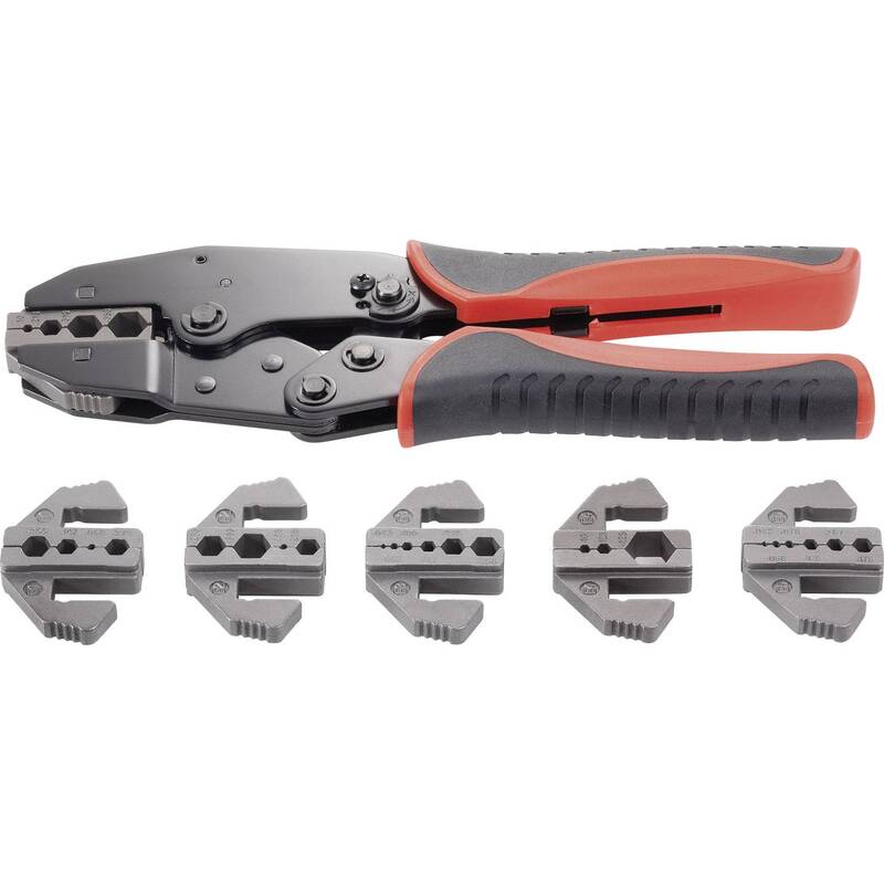 Toolcraft Crimpzange Koaxial-Steckverbinder Presszange Zange Quetschzange 7-tlg. - 4016138806625