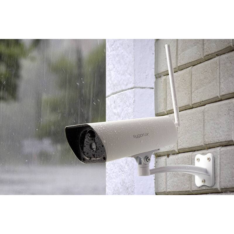 Sygonix WLAN IP Überwachungskamera 1080P Bullet-Kamera mit Bewegungsmelder IP66 - 4064161023076