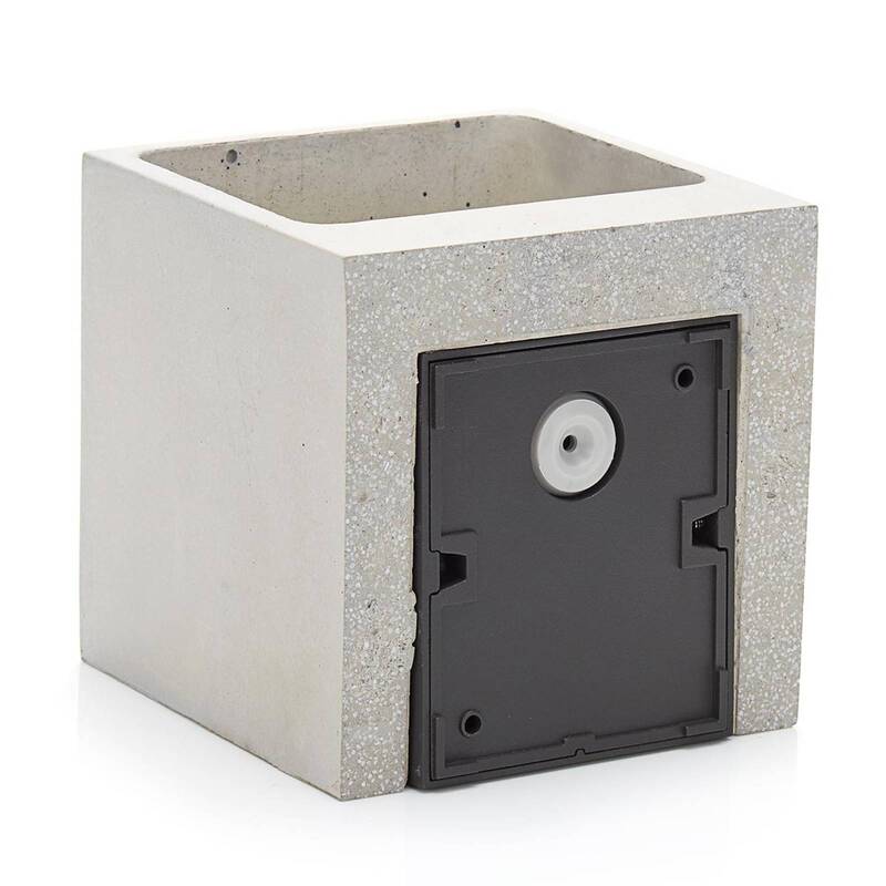 Wandleuchte Außenleuchte Lucande LED Lampe Leuchte betongrau Glas warmweiß Riak - 4251096541786
