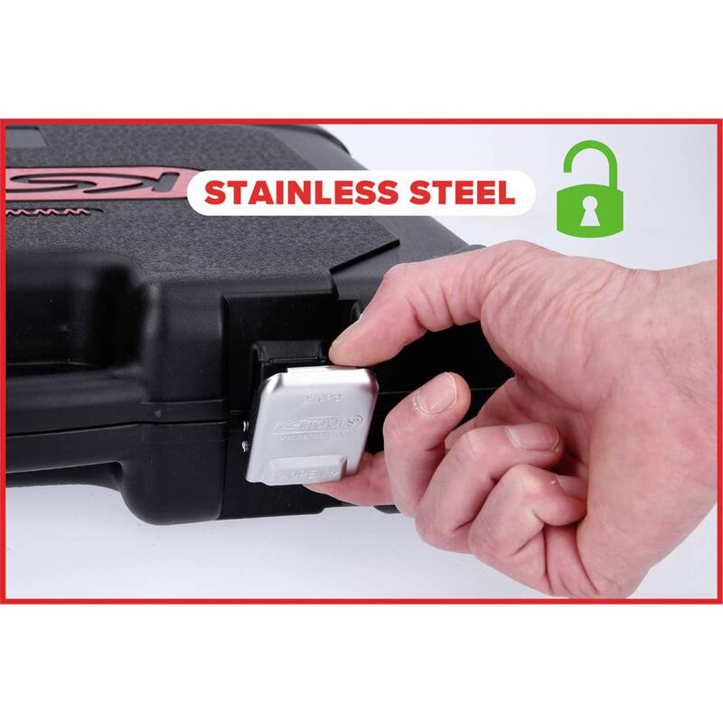 KS Tools Steckschlüsselsatz 1/4" 3/8" 1/2" 255 Teile Chrom-Vanadium Stahl Koffer - 4042146907559