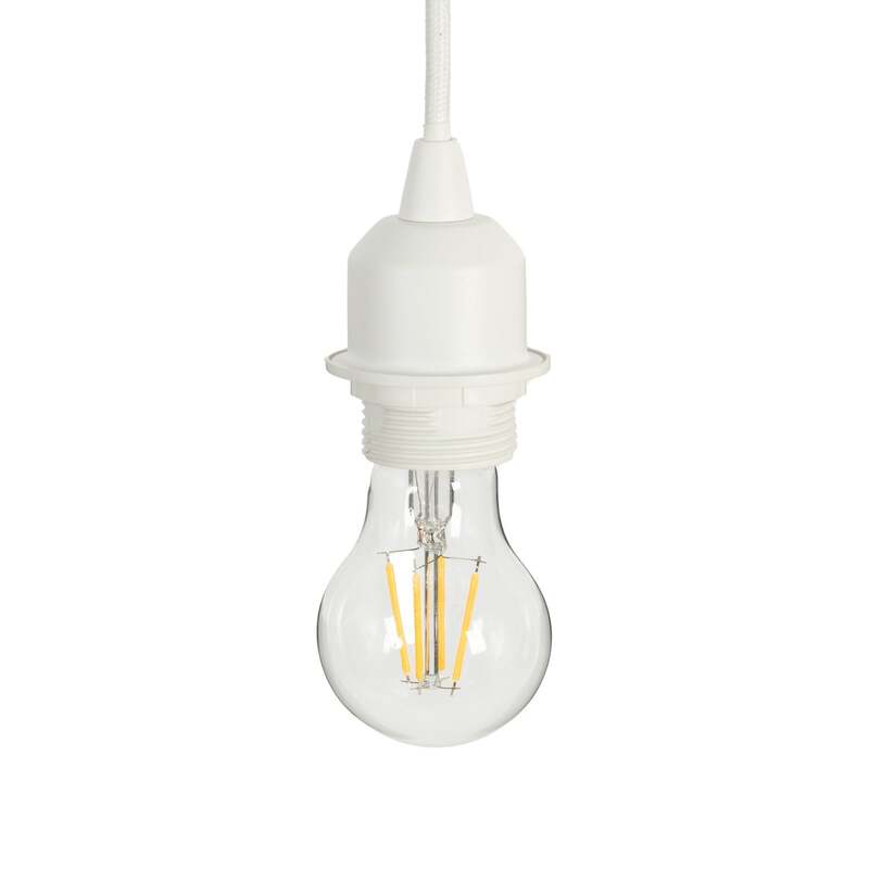 Lindby Hängeleuchte Pendelleuchte Aralena weiß 3-flammig E27 LED Länge 92 cm - 4251911786224