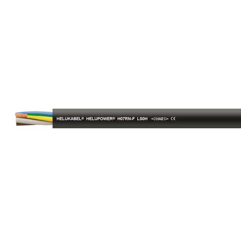 HELU Gummischlauchleitung Kabel  Leitung Schwarz halogenfrei ölbeständig 100 m - 2050008925629