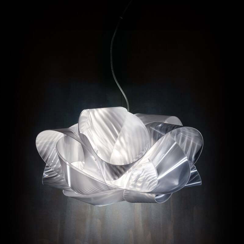 Slamp Fabula Pendelleuchte klar 60 cm 5x12W dimmbar E27 Lentiflex - 8024727073576