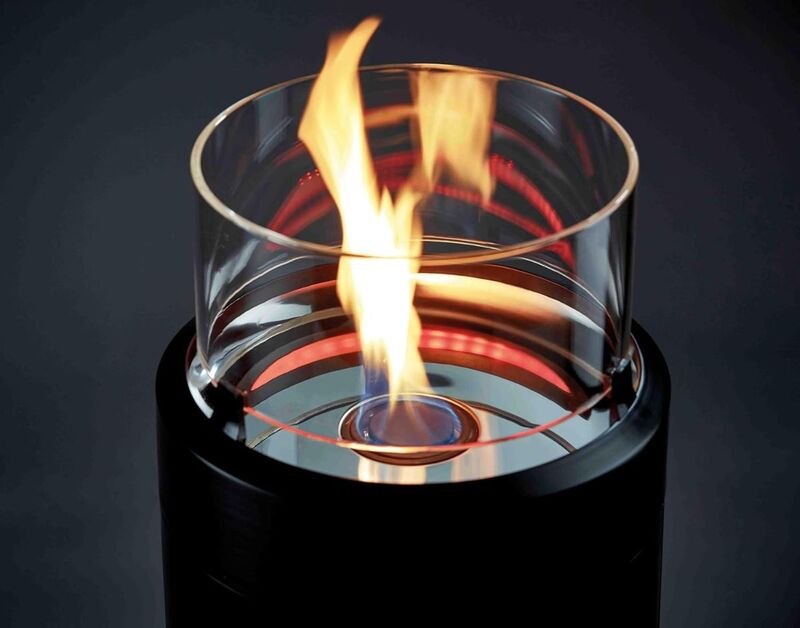 Enders Terrassenfeuer NOVA Gas Terrassenheizer mit Ambientebeleuchtung schwarz - 4000591056017