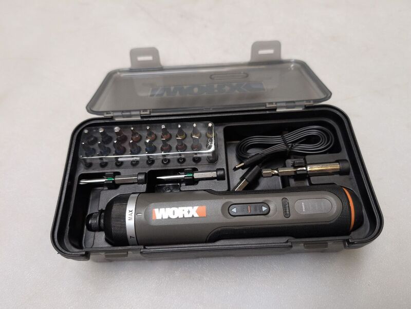 Worx Akku-Schrauber 4V 2,0Ah Li-Ion Schrauber inkl. Koffer handlich leicht - 6925387172703