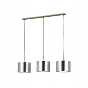 B-Ware Hängeleuchte Hängelampe Wohnzimmerlampe Leuchte SAGANTO silber351