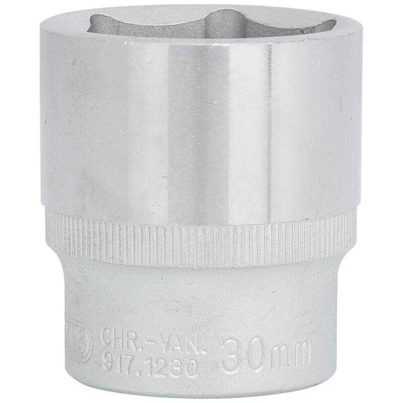 KS Tools Stecknuss 30mm Chrom-Vanadium Stahl Werkzeug Handwerkzeug 44mm lang - 4042146152645