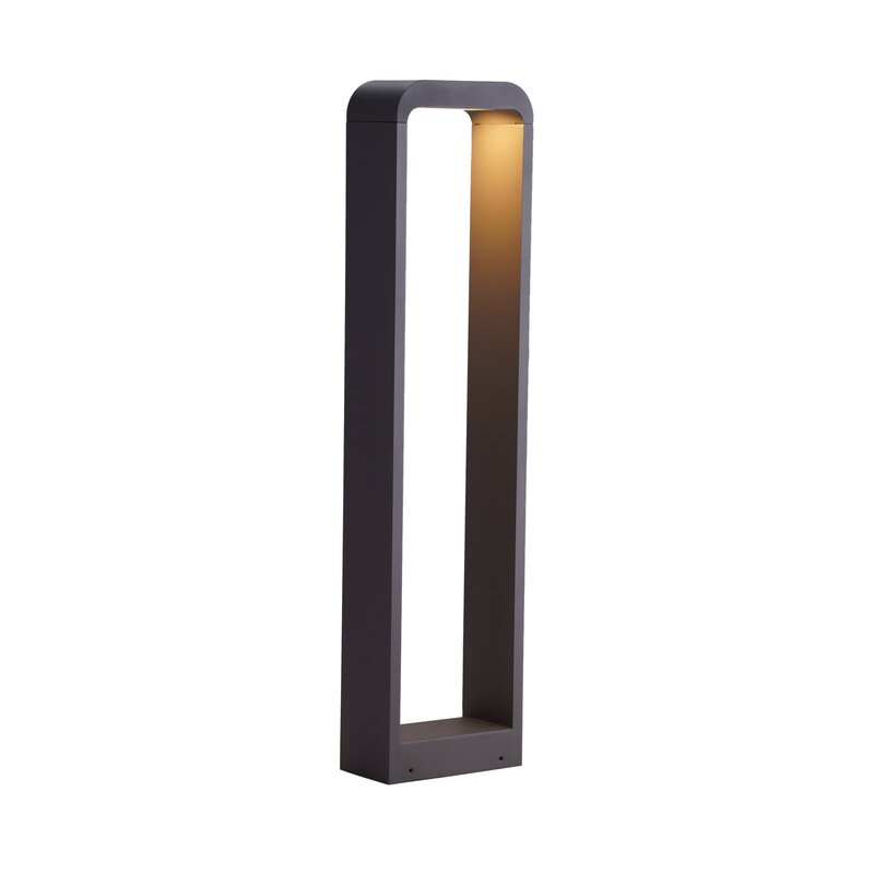 Lindby Wegeleuchte Außenleuchte LED Wegelampe dunkelgrau Aluminium Emima 80 cm - 4251911751994