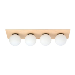 B-Ware Emibig Deckenleuchte Lampe Kenzo braun weiß 4-flammig SIEHE TEXT/FOTO