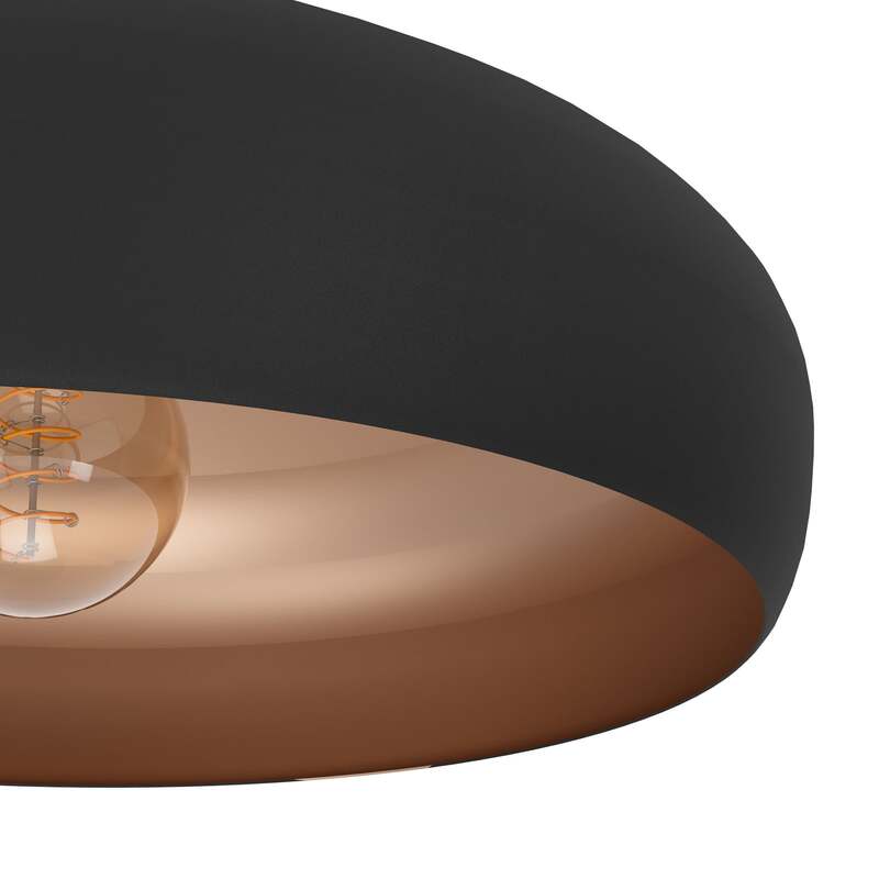 Zipcode Design Deckenleuchte 1 flammig Campbell Lampe Bündig Schwarz Metall - 9002759945473