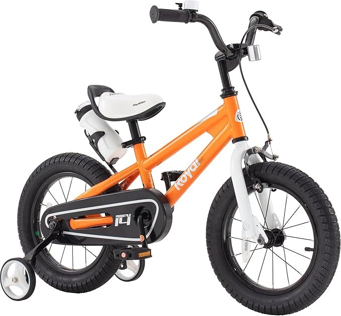 RoyalBaby Kinderfahrrad EZ Freestyle 12 Zoll für 3-4 Jahre, orange/abendrot - 6970962669819