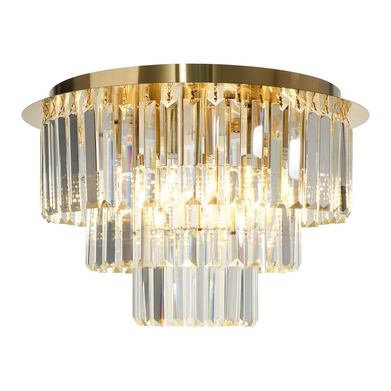 Milagro Lighting Deckenleuchte Lampe Milano Glas Metall gold transparent - 10043110