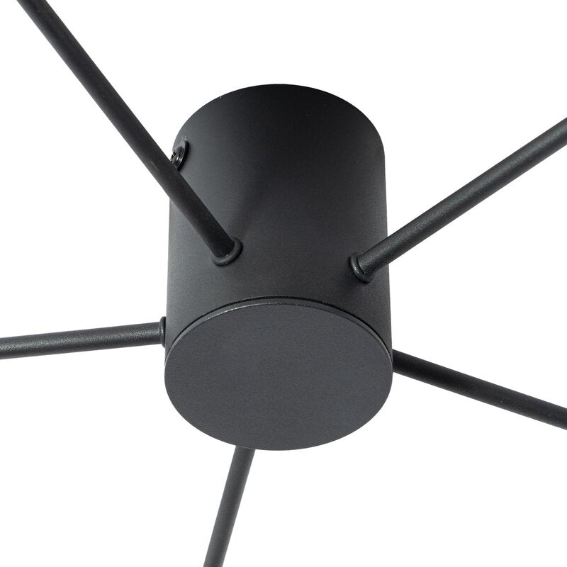 Lindby Deckenleuchte Valisa schwarz 5-flammig Deckenlampe Lampe Leuchte Spot - 4251911785661