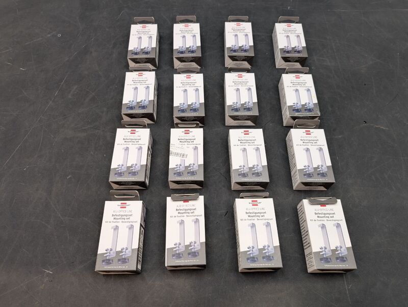 Brennenstuhl Befestigung Klemme Halter Tischplatte Schreibtisch Silber 2er-Set - 4007123691746