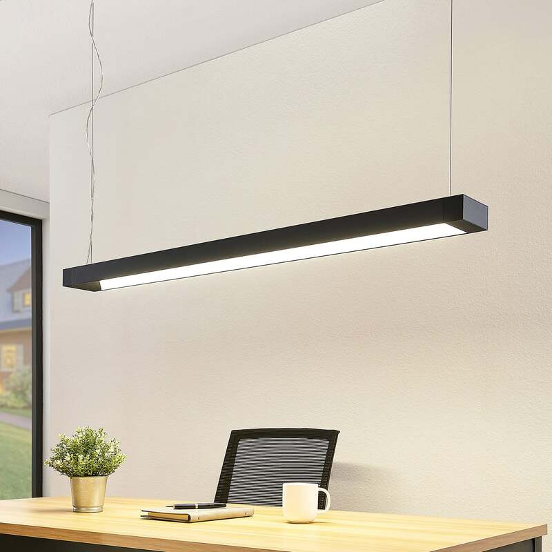 Arcchio Pendelleuchte Hängeleuchte Cuna LED Lampe schwarz 122cm Metall 3200Lumen - 4251096568547
