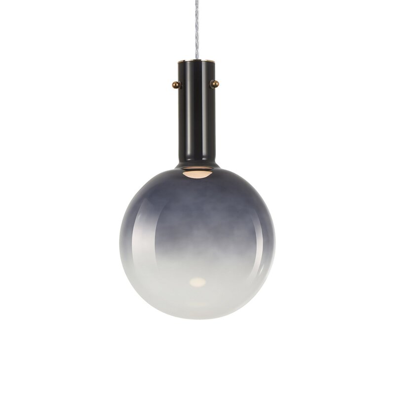 Toronto Hängeleuchte Deckenlampe Glaskugel grau-transparent Ø 25 cm - 5902693803256