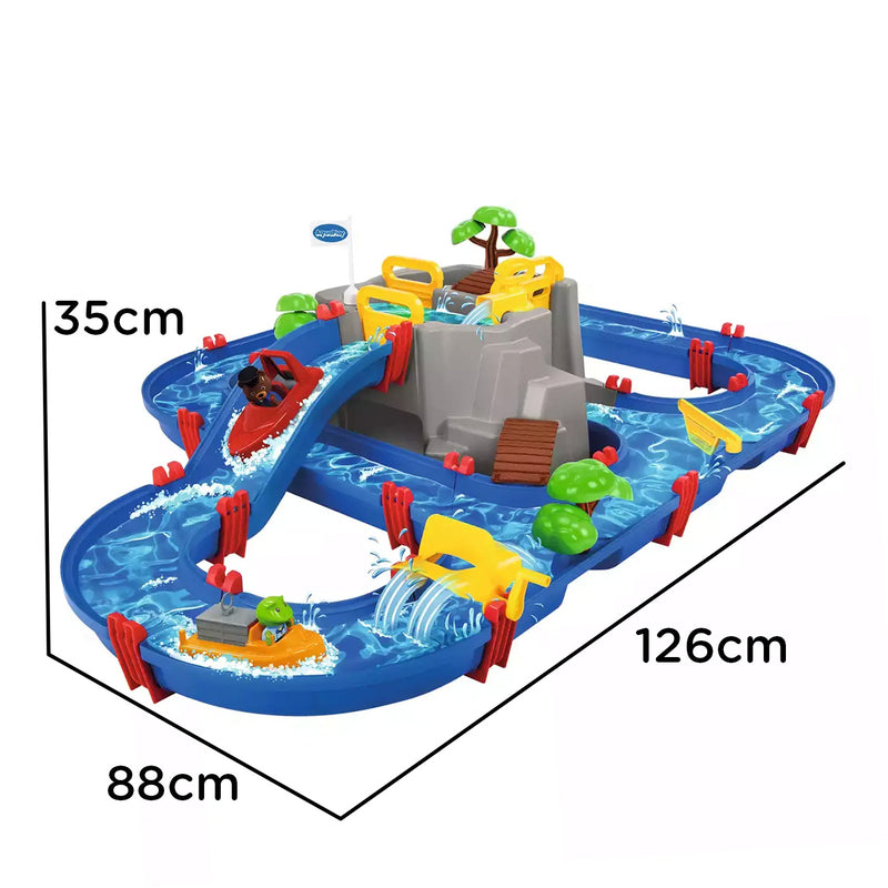 AquaPlay Mountain Lake Spielset mit Booten und Figuren für Kinder ab 3 Jahren - 57371010