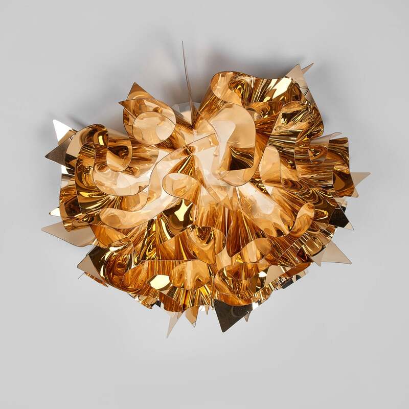 Slamp Deckenlampe Veli LED Leuchte Lampe dimmbar gold Ø53cm 20cm Höhe - 8024727041674
