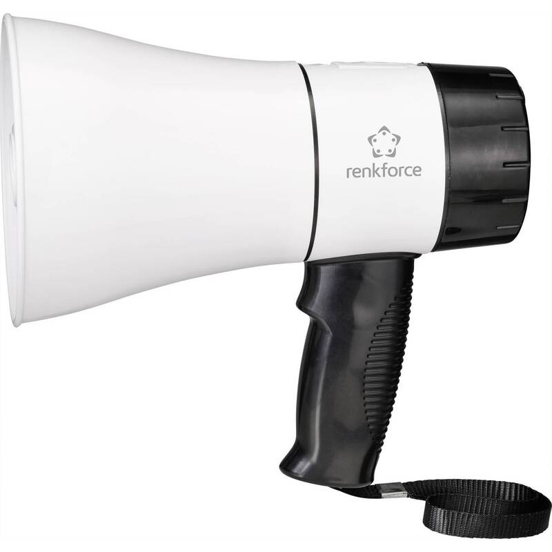 Renkforce RF-MP-200 Megaphon Sprachverstärker Aufnahmefunktion mit Haltegurt - 4064161174211