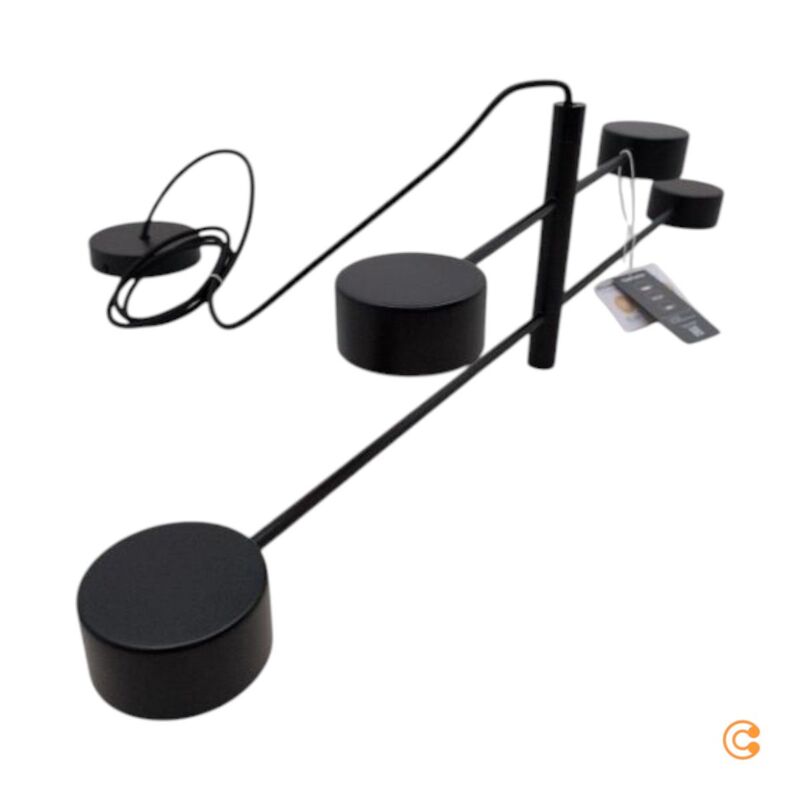 Nordlux Pendelleuchte Hängeleuchte Clyde LED dimmbar schwarz 4-flammig 89,5cm - 5704924001154