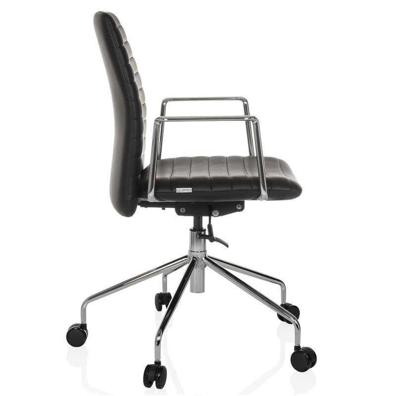 hjh OFFICE Bürostuhl Chefsessel Drehstuhl VEMONA 30 Kunstleder Stuhl Schwarz - 4064323045106