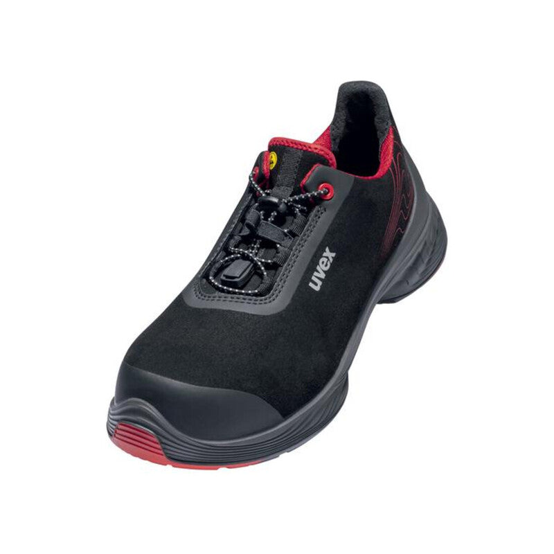 Uvex Sicherheitshalbschuhe S3 SRC uvex 1 G2 Mikrovelours schwarz rot Größe 44 - 4031101831251