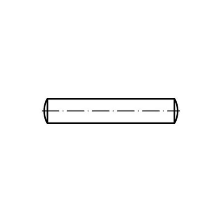 Reyher Zylinderstifte Stifte DIN 7 M6 x 20 Stahl 2mm Zylinderstift 1000 Stück - 4051427226142