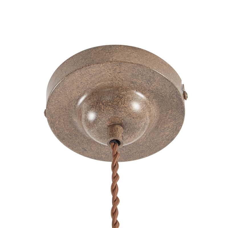 Lindby Pendelleuchte Hängeleuchte Louisanne LED Lampe dimmbar braun Ø35cm 28cm - 4251096524154