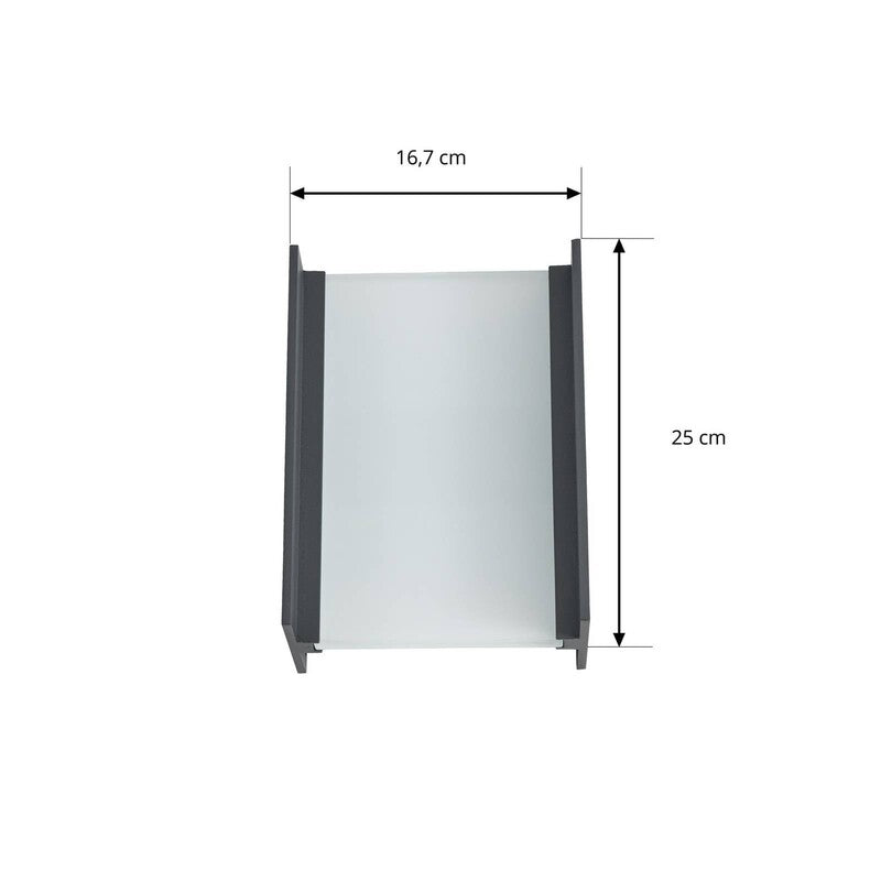 Lindby LED Outdoor Wall Lamp Selqa, House Number, Anthracite, IP65 - 4255830910319