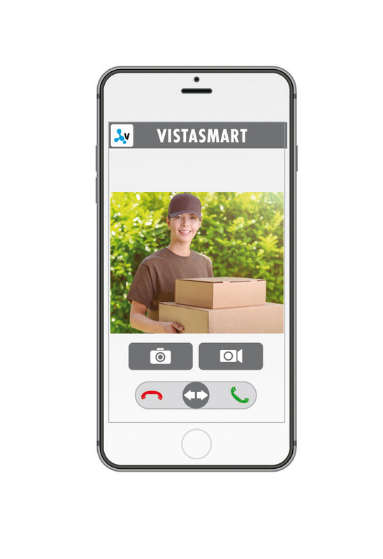 m-e Video-Türsprechanlage VS-11 A LAN WLAN grau Außeneinheit Sicherheitssystem - 4250109133147