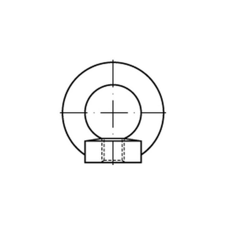 DIN 582 C Ringmuttern Sicherheitsscheiben C15E M 30 S 1 Stk.5 SETS - 4043952109755