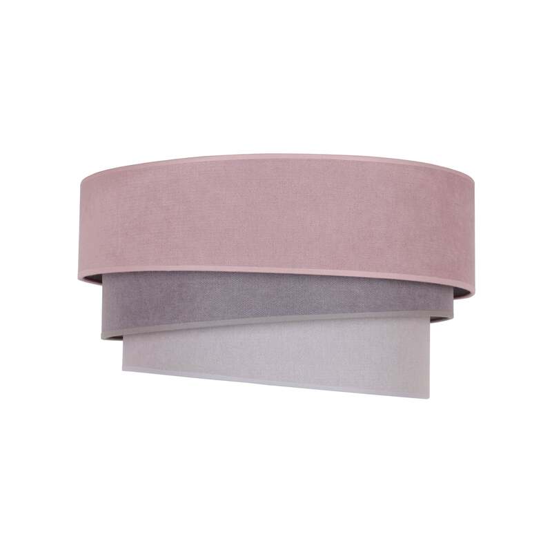 Euluna Deckenlampe Deckenleuchte Pastell Trio LED Lampe dimmbar pink grau Ø60cm - 5903689184076