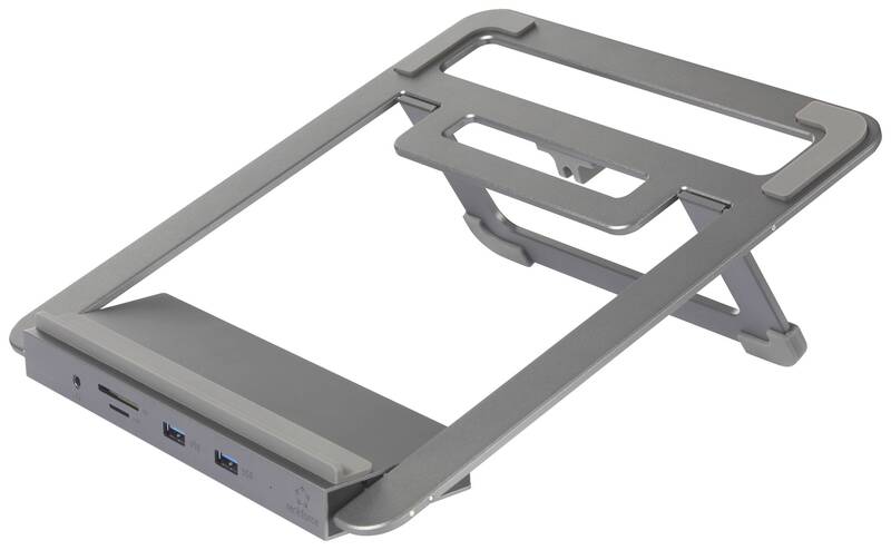 Renkforce RF-LLS-400 USB-C Notebook Dockingstation Halterung Ständer Universal A - 4064161228761
