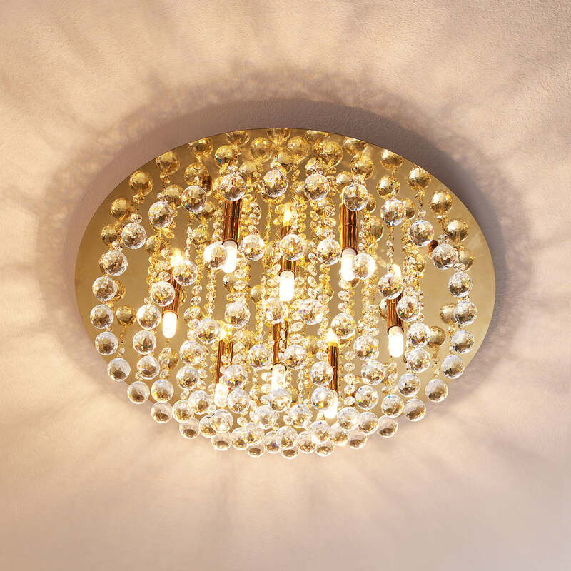 Lindby Gillion Deckenlampe Hängelampe Deckenlicht Wohnzimmerleuchte G9 8-flg 953 - 4251096590050