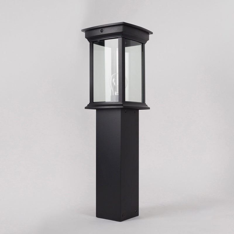 KS Verlichting Wegeleuchte Außenlampe Wegelicht Schwarz E27 Aluminium - 8714732760805