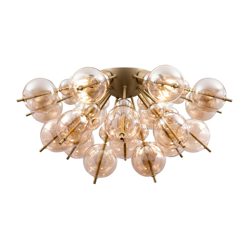 Maytoni Deckenlampe Lampe Glas messing bernstein E27 Dimmbar SIEHE TEXT/FOTO - 4251110084992