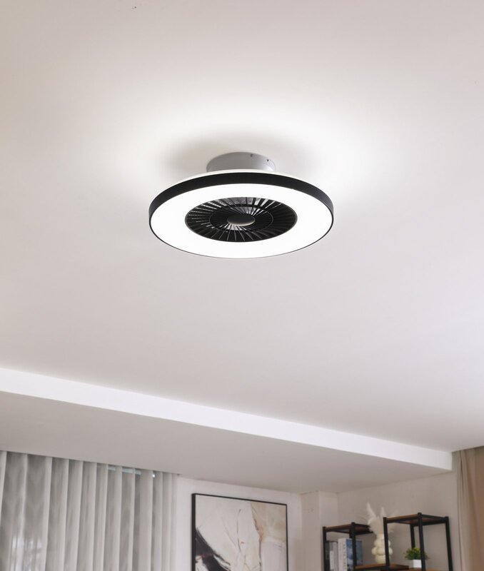 Lindby Smart LED-Deckenventilator Ventilator Paavo schwarz leise Tuya - 4251911780239