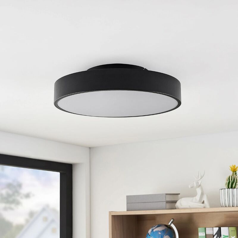 Lindby Deckenleuchte Deckenlampe Milada LED Lampe dimmbar schwarz Ø40cm - 4251096589931