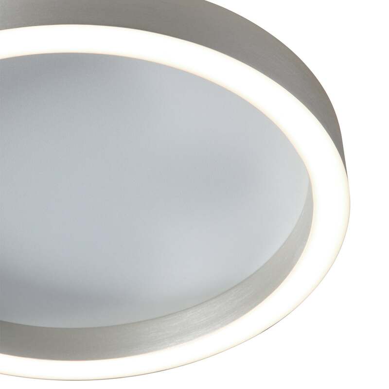 Steinhauer Deckenlampe Ringlux LED Lampe dimmbar warmweiß Metall Ø30cm grau - 8712746180916