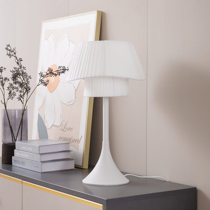 Lindby Tischleuchte Eryndor LED Lampe Leuchte Tischlampe weiß Ø30cm 51,6cm - 4251911777789