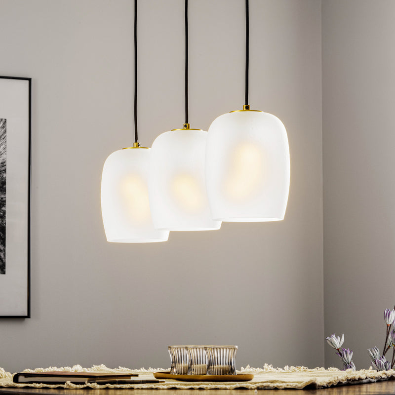 Lucande Taylan Hängeleuchte Deckenlampe Pendelleuchte Lampe 3-flammig länglich - 4251911757002