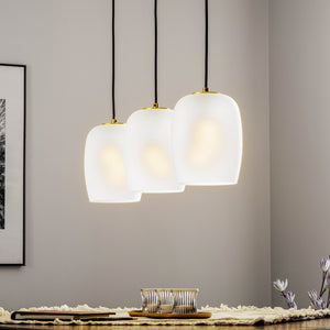 B-Ware Lucande Taylan Hängeleuchte Deckenlampe Pendelleuchte Lampe 3 Flammig Länglich
