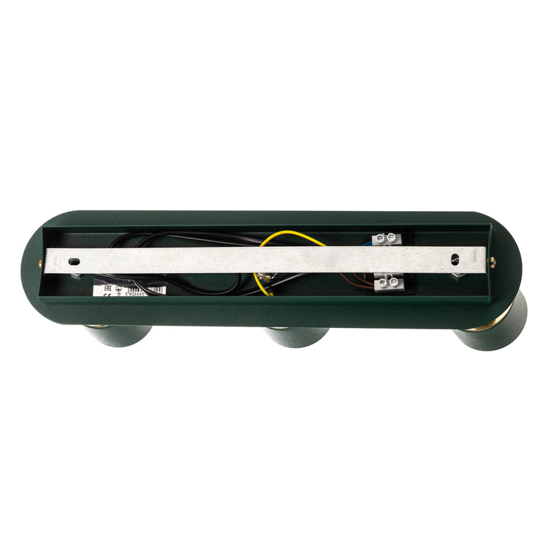 Eko-Light Deckenstrahler Joker LED Strahler dimmbar grün gold 3-flammig 45x6cm - 5902693777199