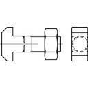 TOOLCRAFT Hammerkopfschraube Schraube M12 90 mm Vierkant DIN 186 Stahl 10 St 404 - 4053199020393