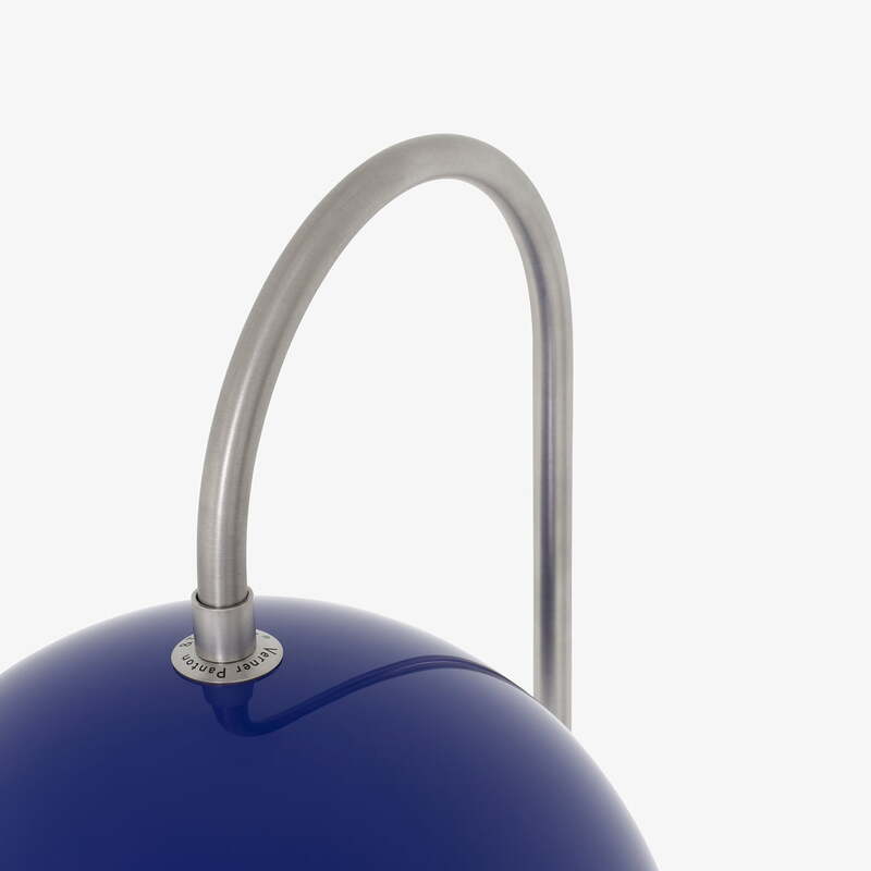 &Tradition Stehleuchte Pilzlampe FlowerPot VP12 Kobaltblau Standlampe 1960er - 5705385043899