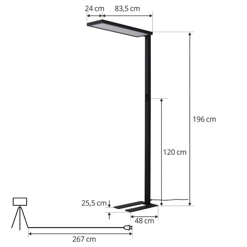 Arcchio Stehleuchte Finix LED 100W dimmbar Stehlampe Büro 23 STÜCK SIEHE TEXT - 4251911758467