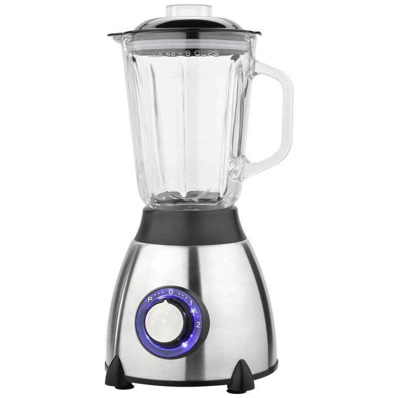 Silva Homeline Standmixer Mixer 550W Edelstahl Schwarz 2 Schaltstufen kompakt - 9004489520067